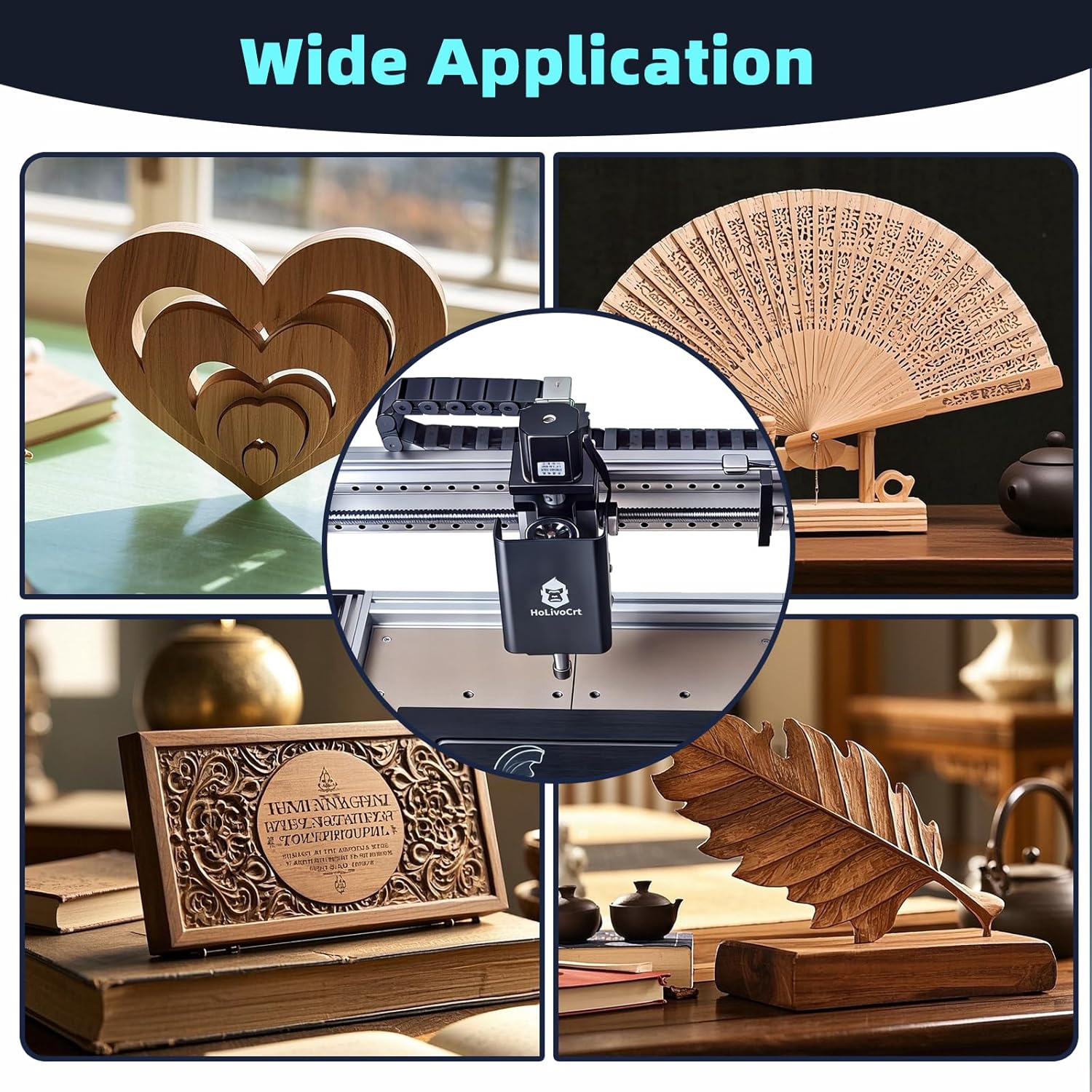 Black Gold Desktop 3-Axis CNC Router, 500W Spindle, 16mm Ball Screw, Dust-Proof XYZ, 26"x25" Working Area, GRBL Controller for Wood Acrylic Aluminum PCB