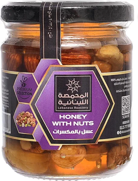 سعر ومواصفات عسل نحل بالمكسرات من المحمصة اللبنانية، 250 جرام (B0CD9BN15B) على Amazon EG