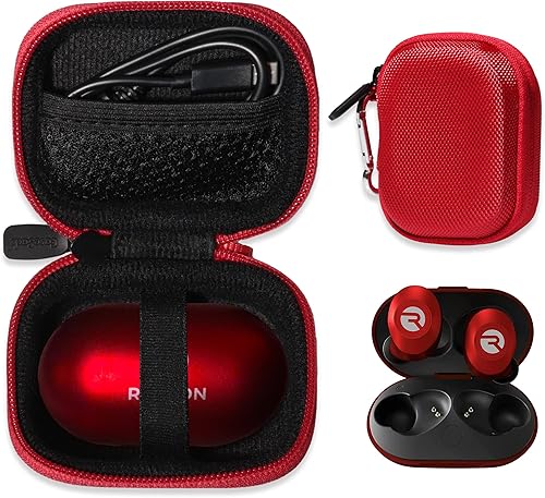 CaseSack Funda para auriculares Raycon Everyday (edición 2024), auriculares intrauditivos, auriculares Raycon Fitness (rojo)