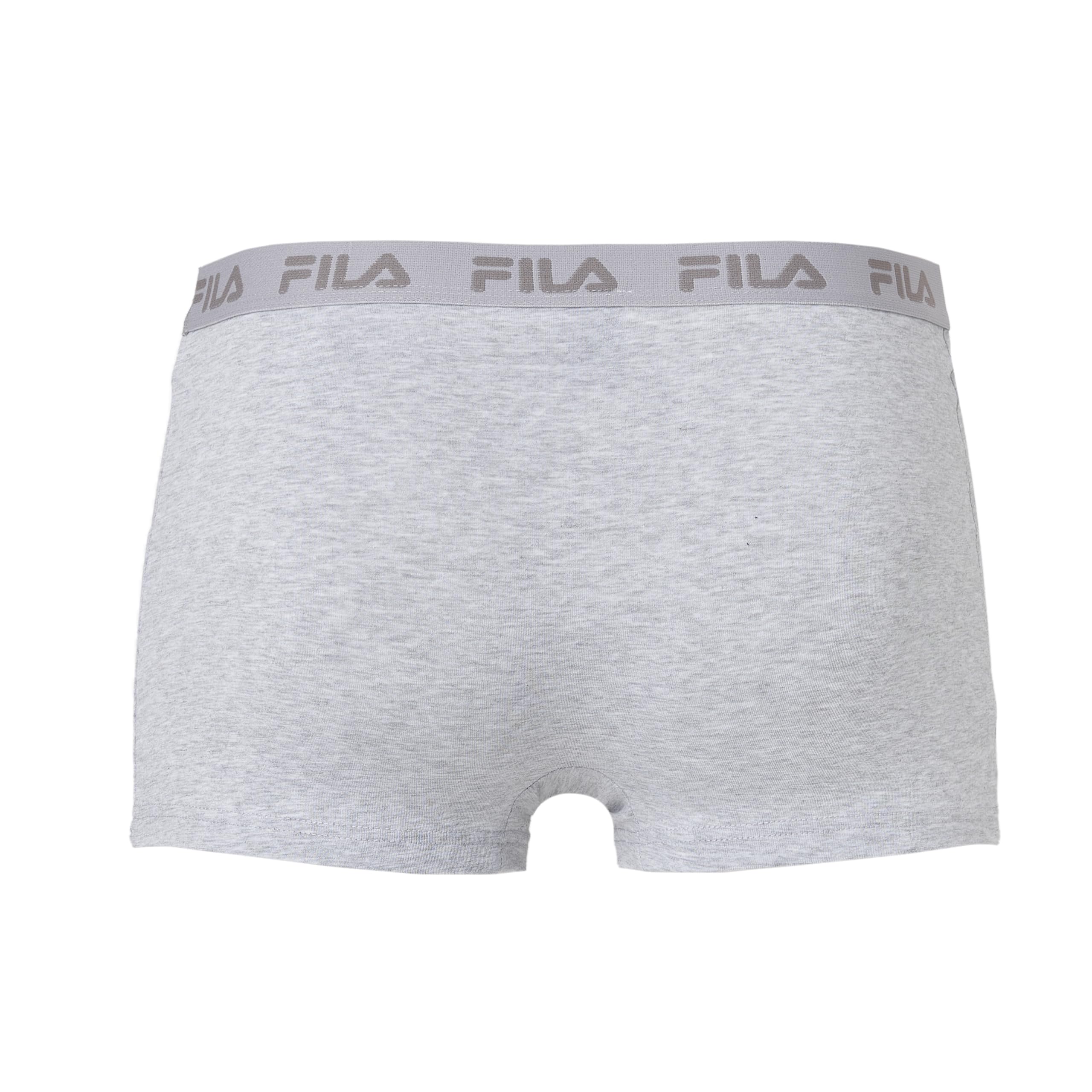 FILA Herren Boxershort 5er Vorteilspack, Pants mit Logobund, Einfarbig