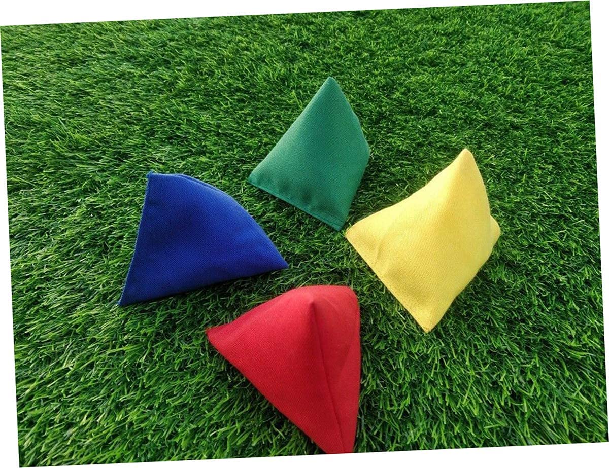 Sports Pyramid Bean Bags Throwing Catching Play PE Garden Games Juggling (Pack Of 4)