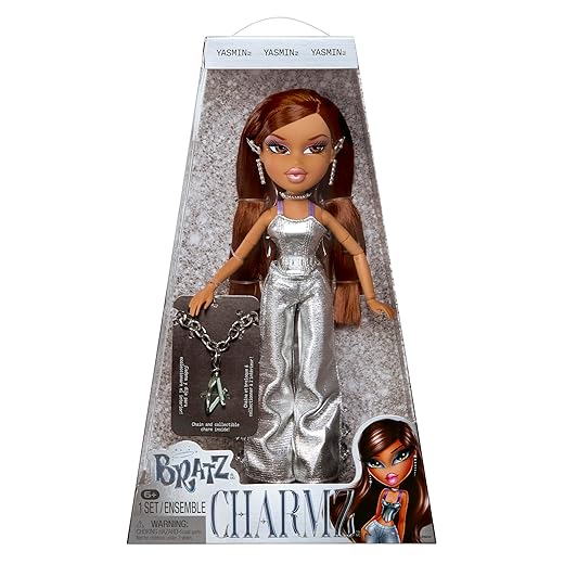 Bratz Charmz Yasmin Fashion Doll with Collectible Charm Bracelet