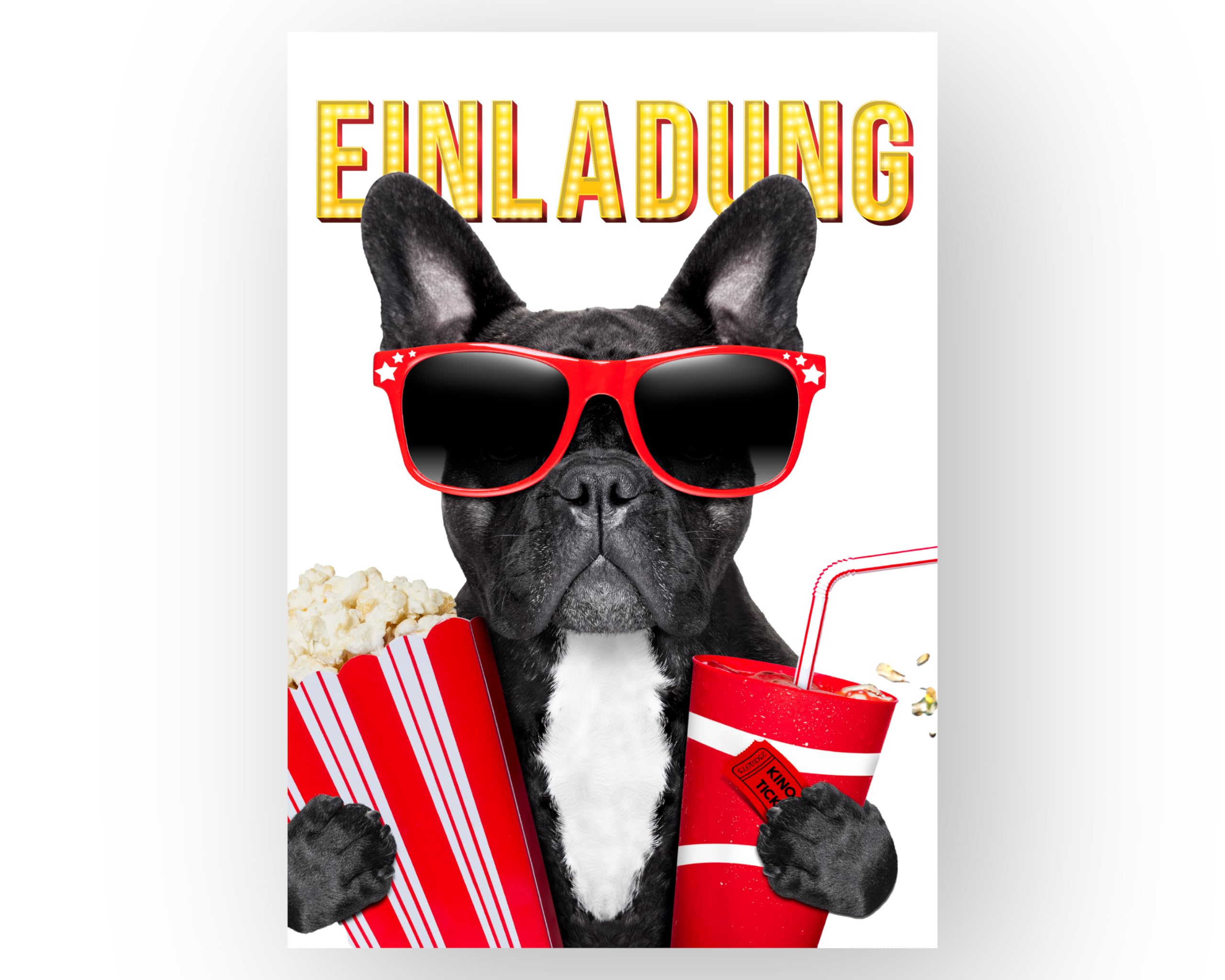 Invito di compleanno per serata cinema: modello modificabile per festa al cinema da scaricare digitalmente per bambini - Italia