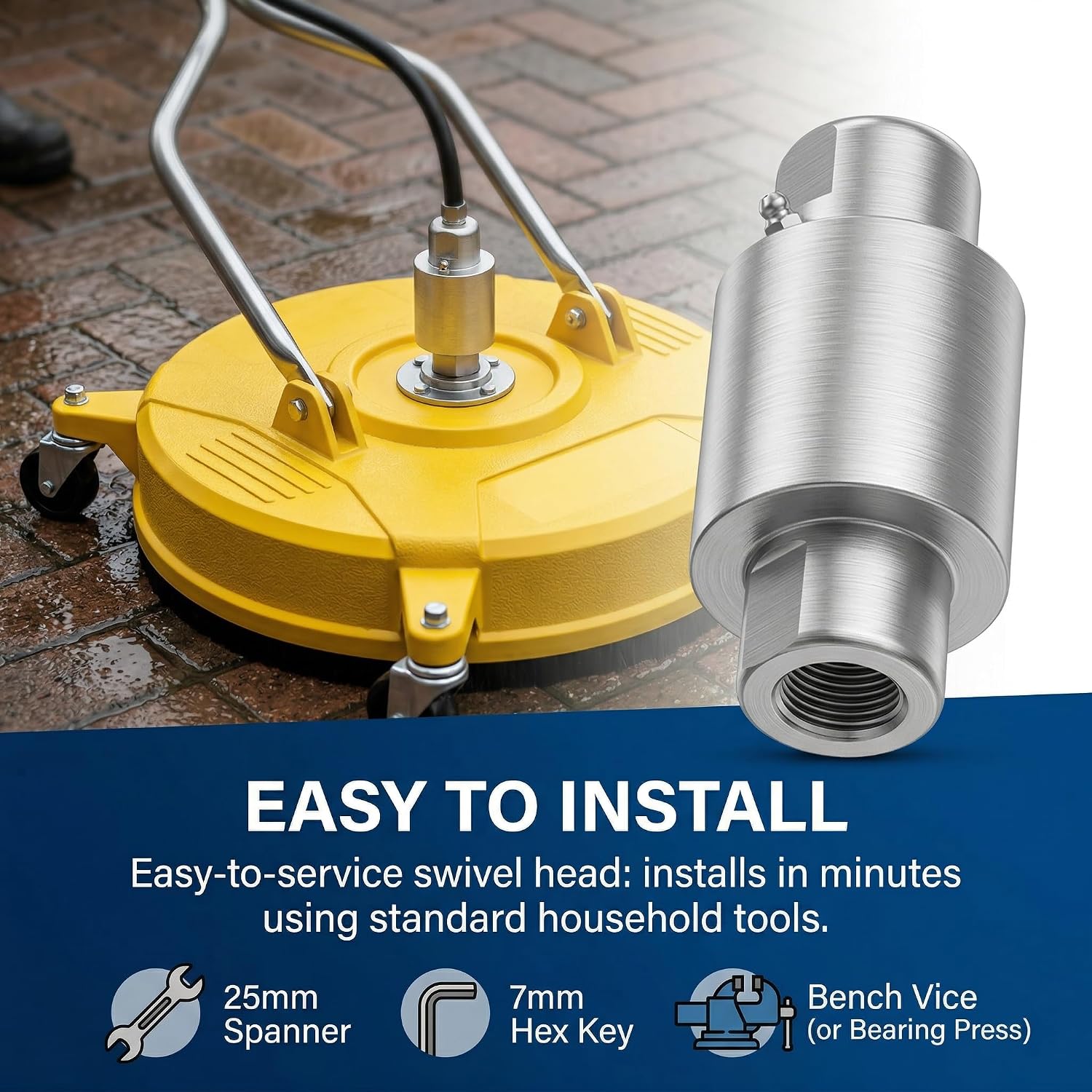 85.790.004 Rotary Swivel Head Pressure Washer Surface Cleaner Part image 5