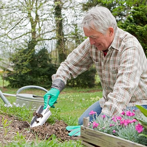 Miniatura 4 de Pala de jardín, mini pala, herramientas de jardín de aluminio fundido, herramienta de jardinería resistente, mango antideslizante de goma suave,