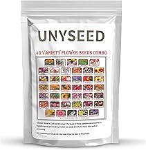 Pranika 40 Flower Seed Varieties combo – High Germination, Colorful Blooms for Home & Garden – Easy to Grow | All flower like Rose, lily, Lotus, Daisy, Sunflower, Marigold etc... (pack of 1)