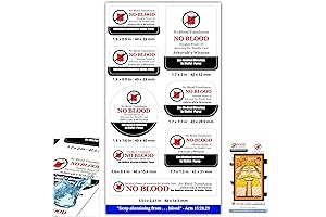200 Pack No Blood JW Stickers