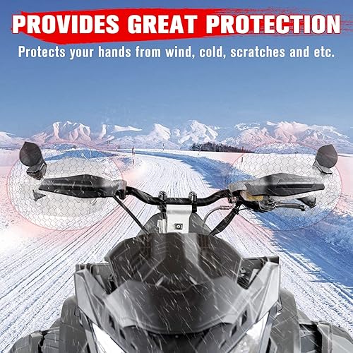 Miniatura 5 de A  UTV PRO Kit de protector de mano y espejo retrovisor para moto de nieve para Ski-Doo REV Neo XS XM XP XR XU accesorios deflector de viento