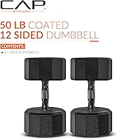 Vista 247 de CAP Barbell - Mancuerna recubierta Varias opciones de pares y conjuntos