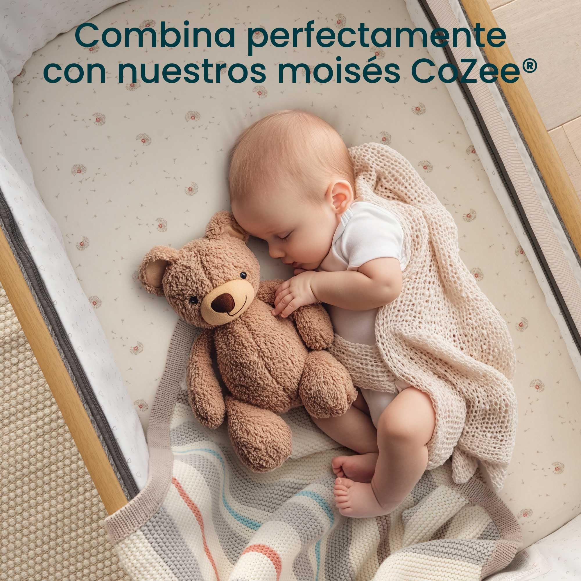 Tutti Bambini Protector Colchon Minicuna - Funda Impermeable de Algodón 100% - Suave, y Transpirable - Lavable a Máquina - Cubrecolchon Minicuna 50x80