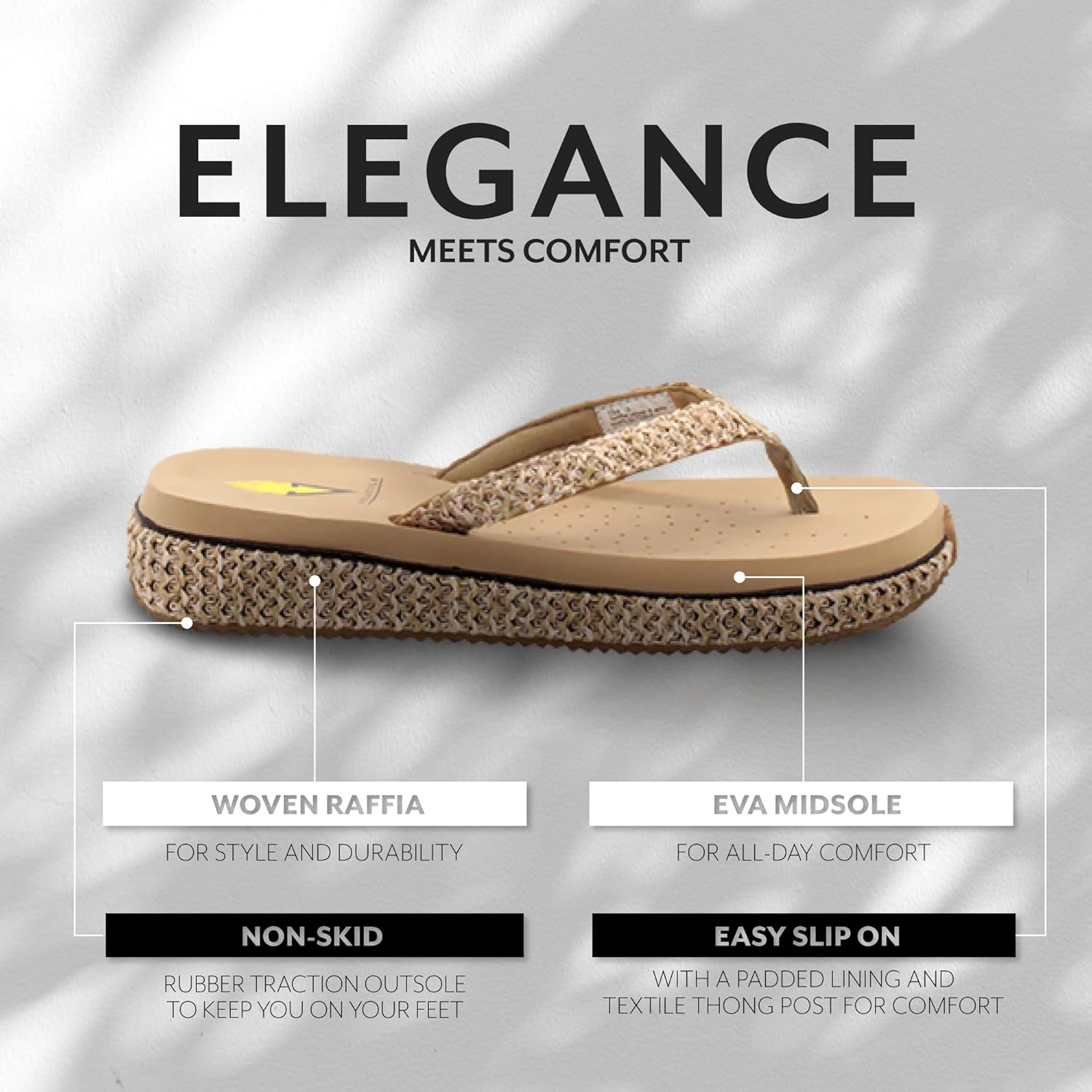 VOLATILE womens Palau Woven Thong Platform Sandal