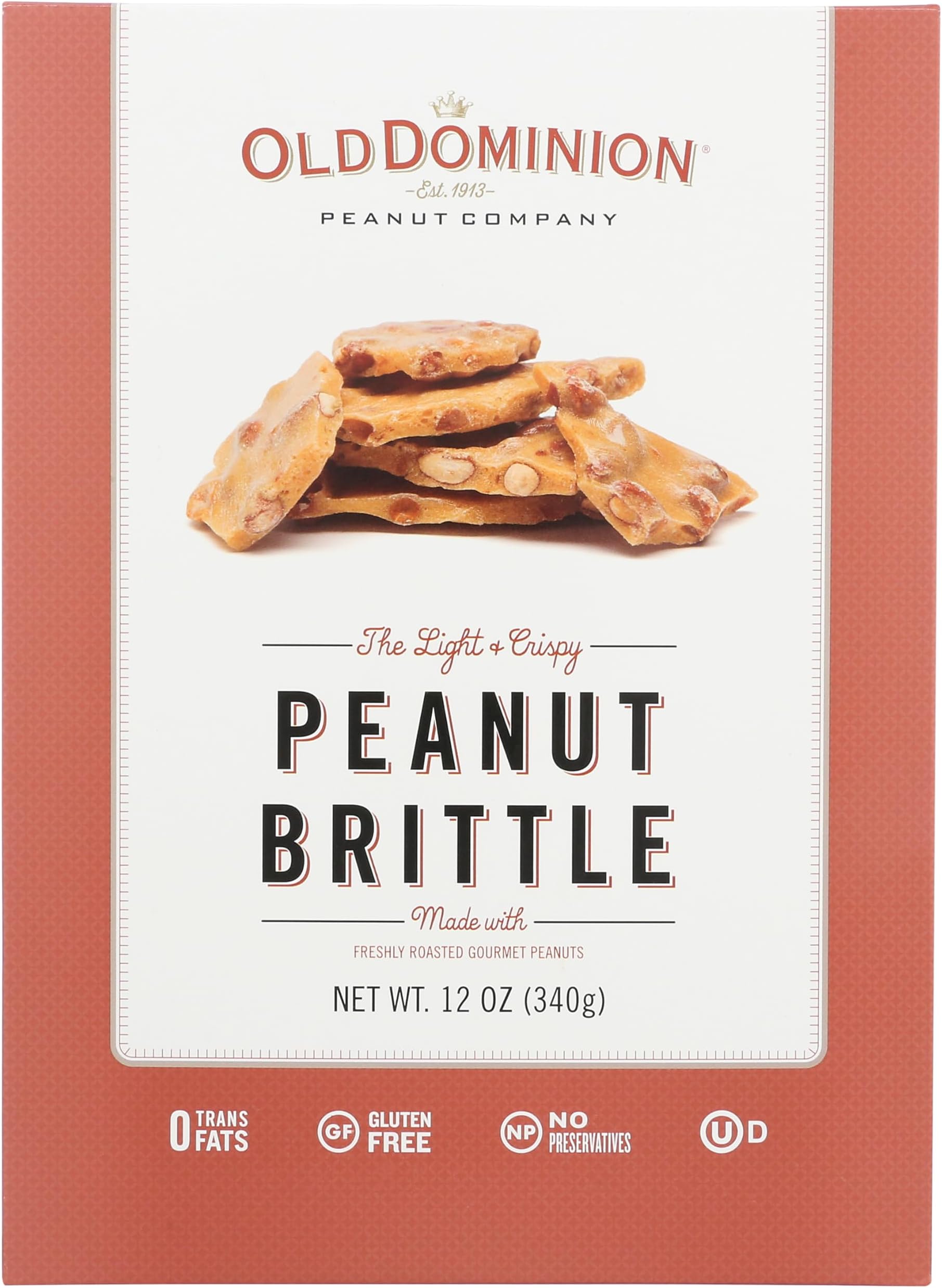 HAMMONDS CANDIES Brittle Box Natural Peanut, 12 OZ