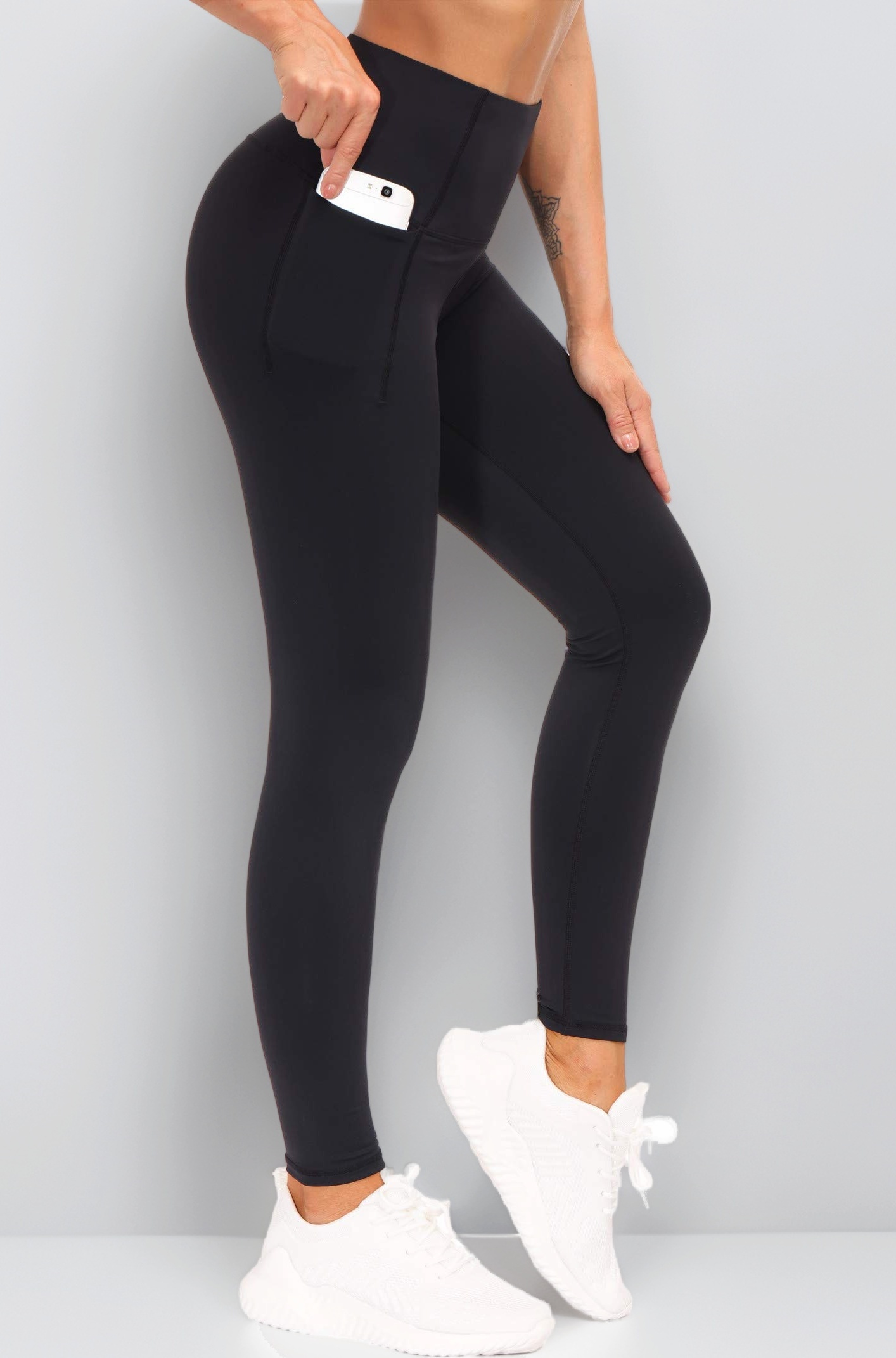 THE GYM PEOPLE Womens' Yoga Pants High Waist with Pocket Tummy Control