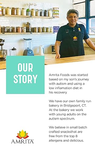 Miniatura 6 de Amrita Paquete de muestras (7 bares) + chocolate chip de coco (12 bares) paquete de barra de proteína  Sin cacahuete, sin soja, sin gluten, sin