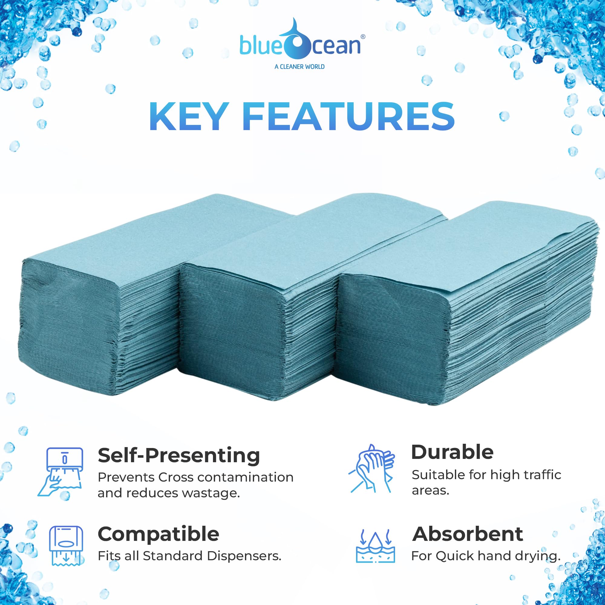 Asciugamani Di Carta Monouso Piegati A C – 150 Fogli | Bugari - Foto 8