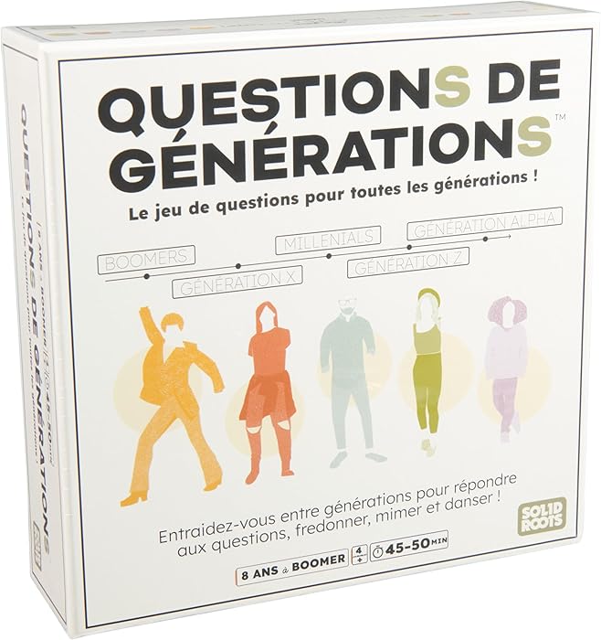 Spin Master Games - Questions De Générations - Jeu De Société pour Toutes Les Générations - Jeu Plateau pour La Famille avec 2000 Questions Et 100 Défis Amusants - Jouet Enfant 8 Ans Et + : Amazon.fr: Jeux et Jouets