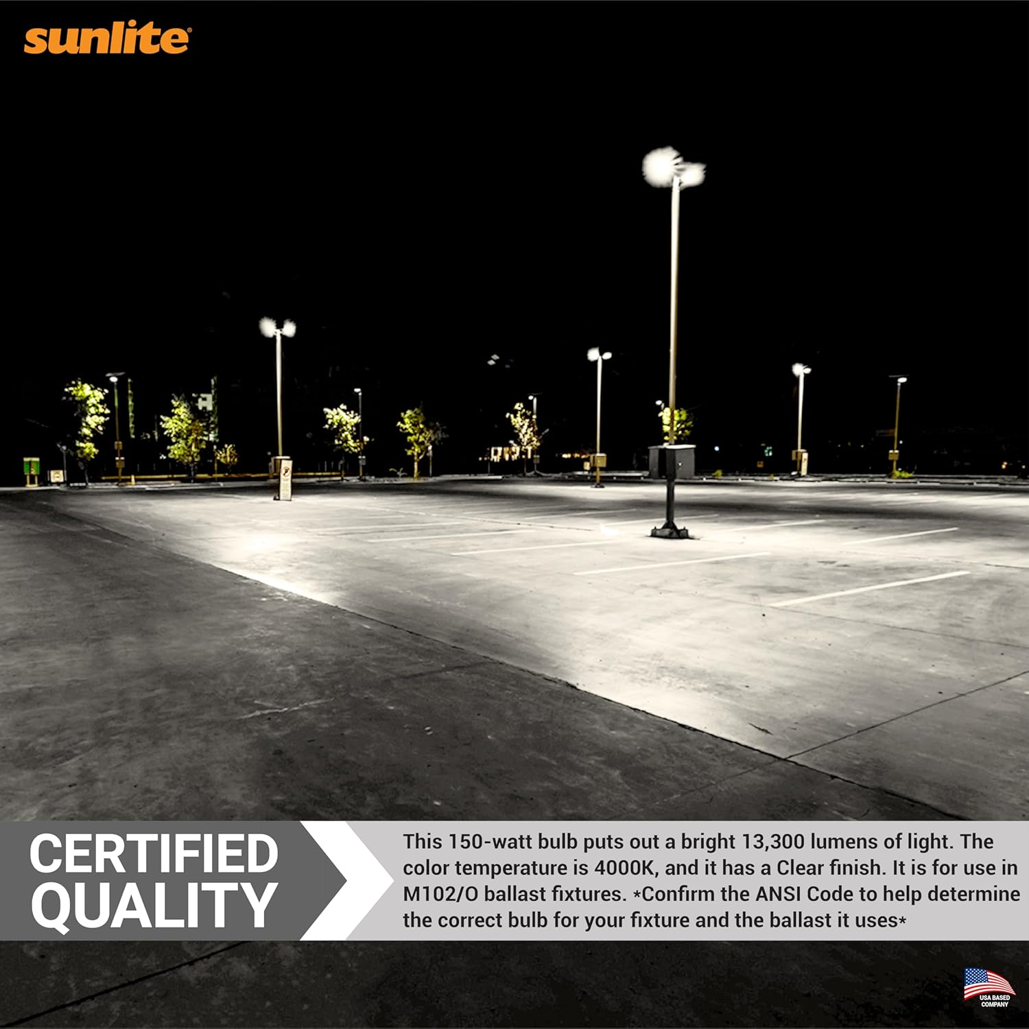 Sunlite M102/O Protected Metal Halide Lamp 150W Clear