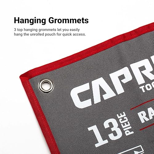 Miniatura 5 de Capri Tools Bolsa enrollable para llaves con bolsillos estándar