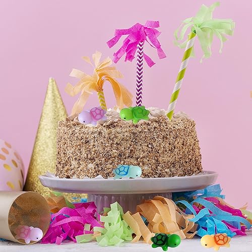 Miniatura 4 de Tindobewan 50 piezas de tortugas pequeñas de resina de tortuga marina miniatura de plástico para manualidades, decoración de jardín, decoración del