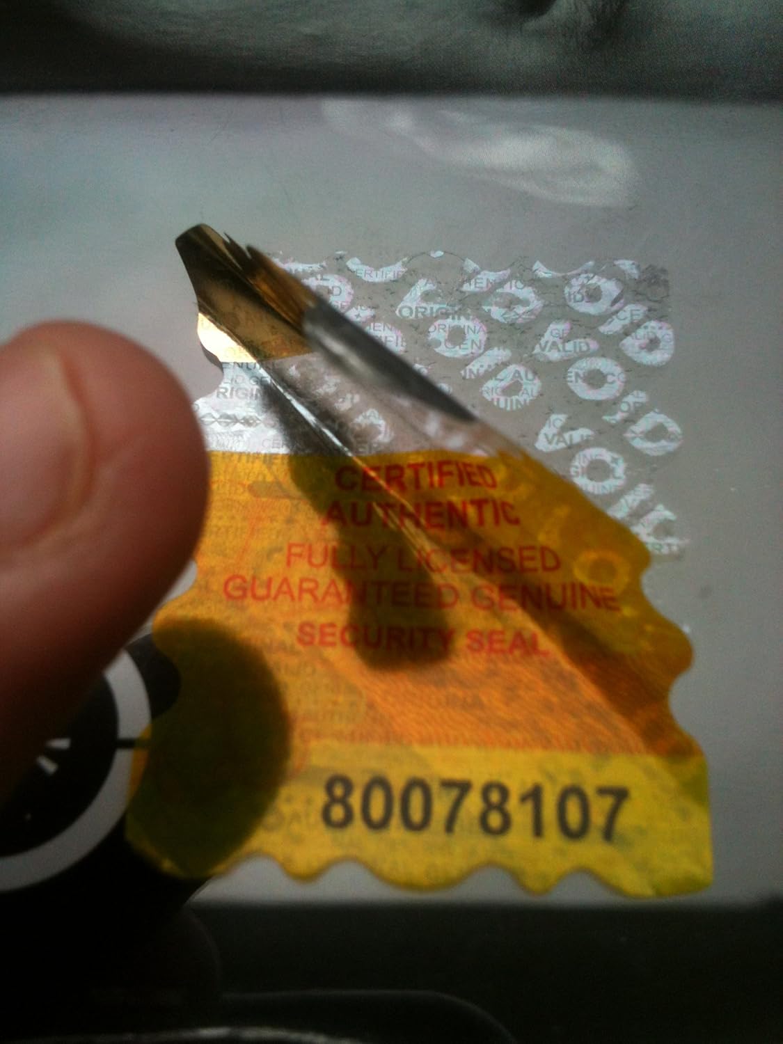 Security Seal Hologram Tamperproof Labels / Stickers X 100 With Silver Void Release Message