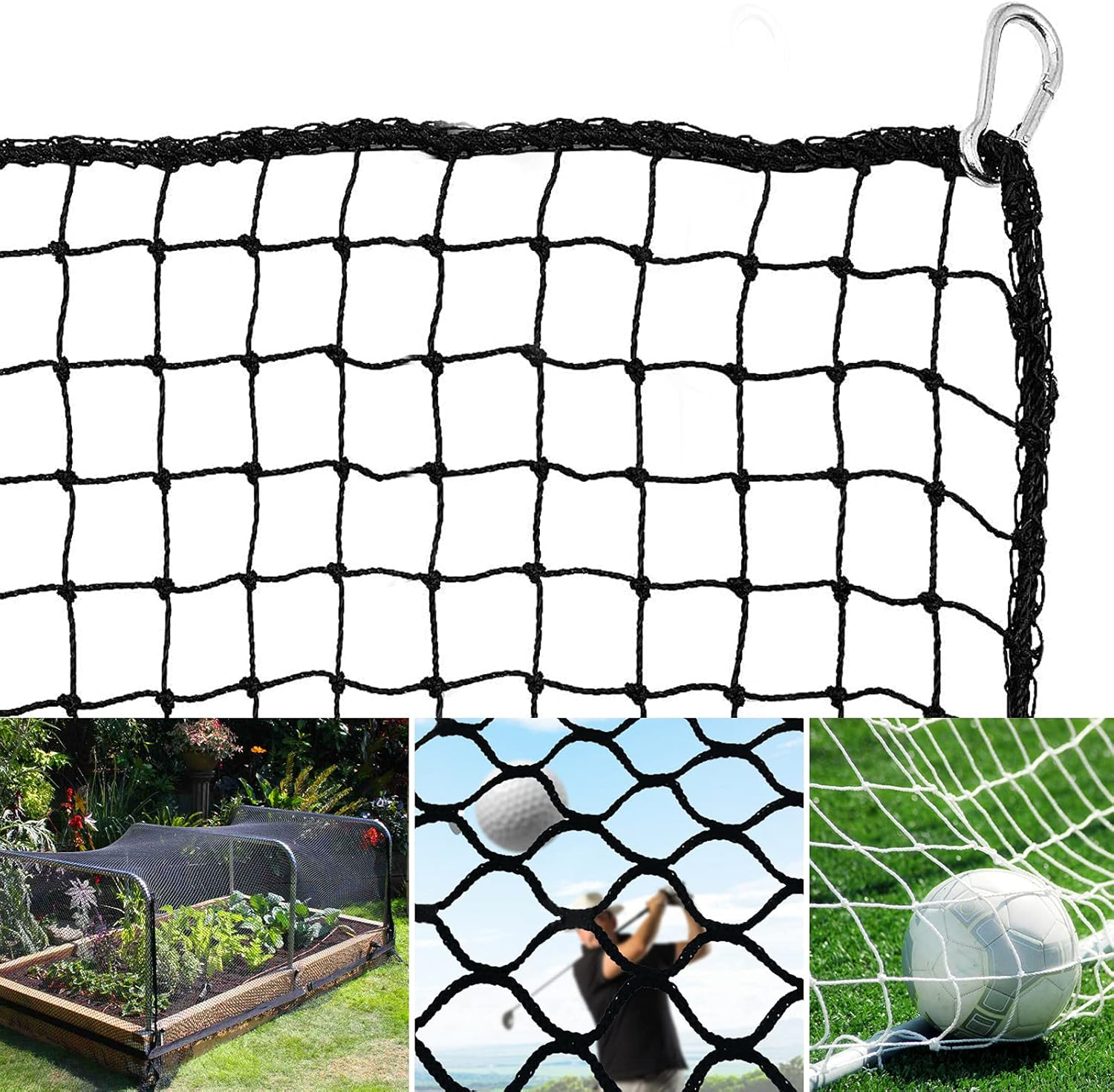 10x20 Ft Golf Sports Practice Barrier Net, Golf Ball Hitting Netting