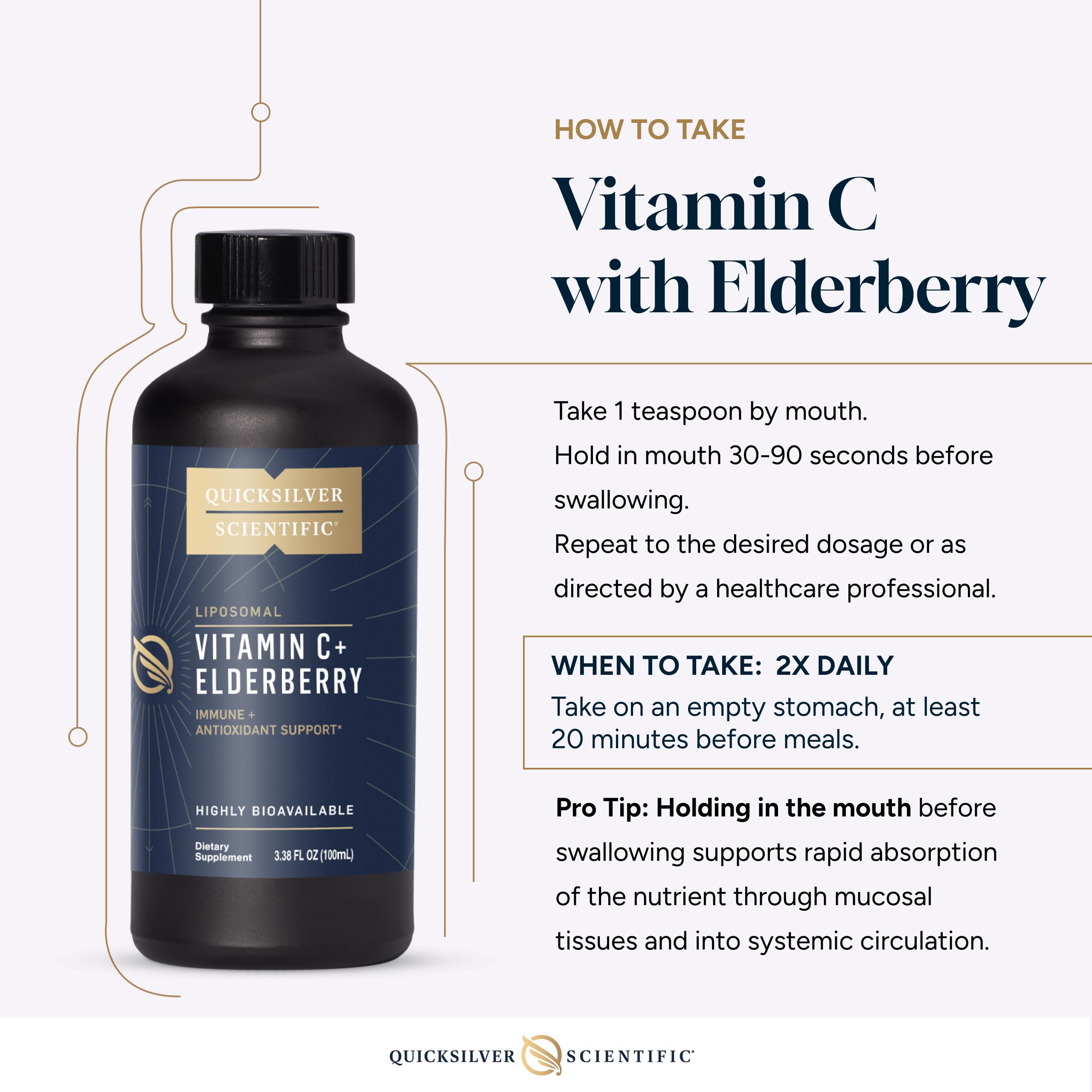 qucksilver lipo c Amazon.com: Quicksilver Scientific Liposomal Vitamin C + Elderberry -  1000mg with Superior Absorption Technology & Tocotrienols