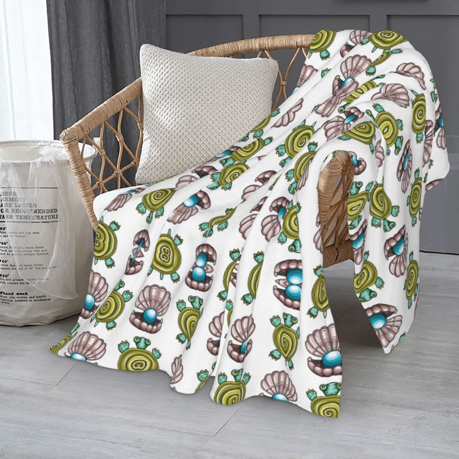 Sea Otters - Coperta in micro pile di alta qualità, comoda coperta in pile termico, resistente e calda, per tutte le stagioni 80x60 Copriletto