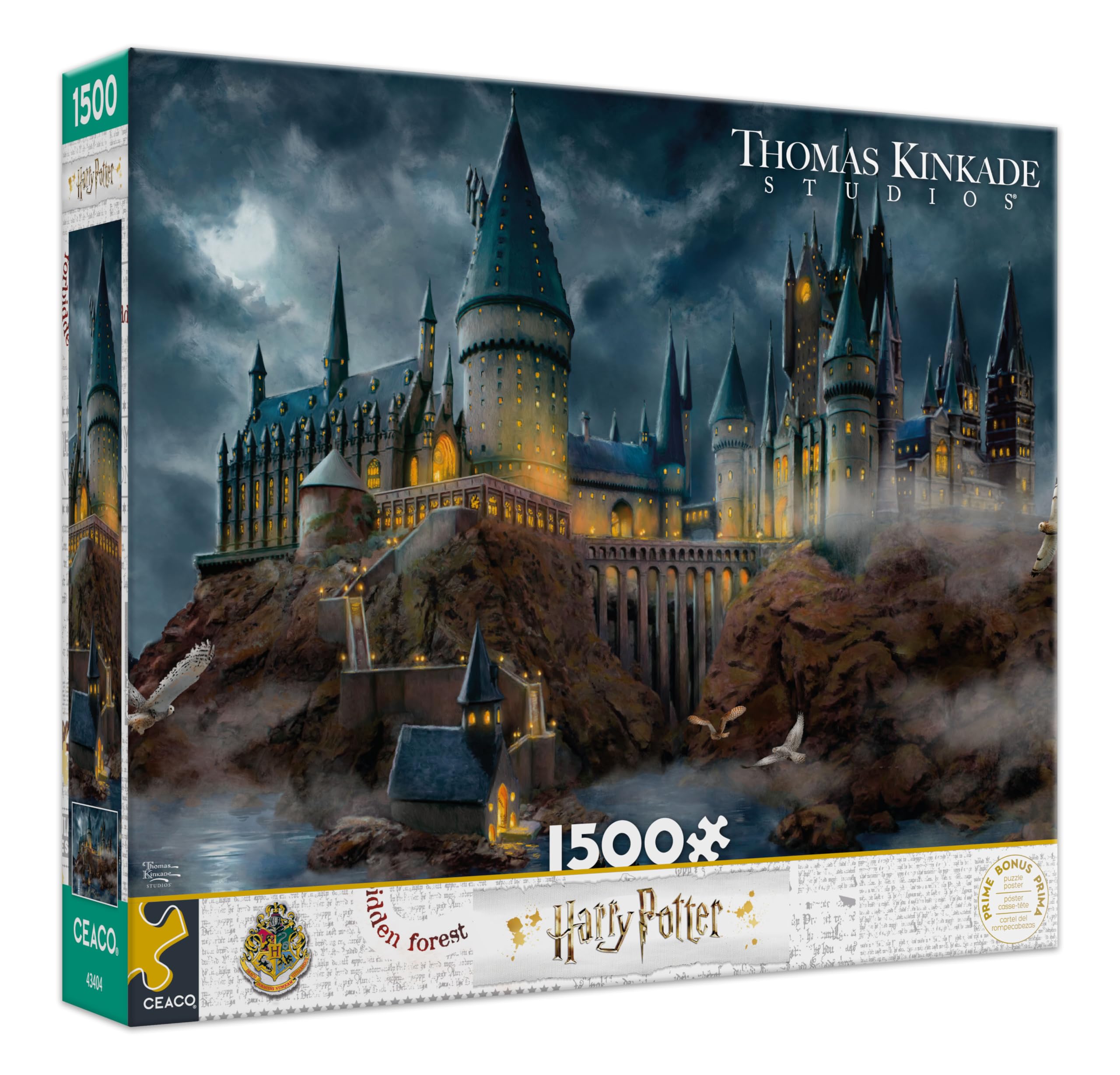 Ceaco - Thomas Kinkade - Harry Potter - Hogwart's Castle - 1500 Piece Jigsaw Puzzle