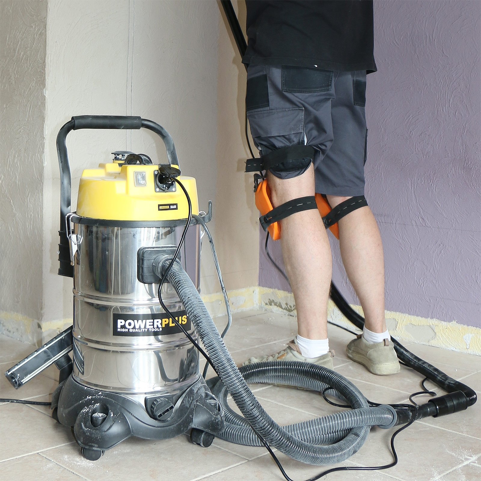 Powerplus -- Rozadora POWX0650 y aspiradora POWX323