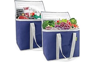 BeeGreen 2 Packs Large Capacity Collapsible Grocery Bags