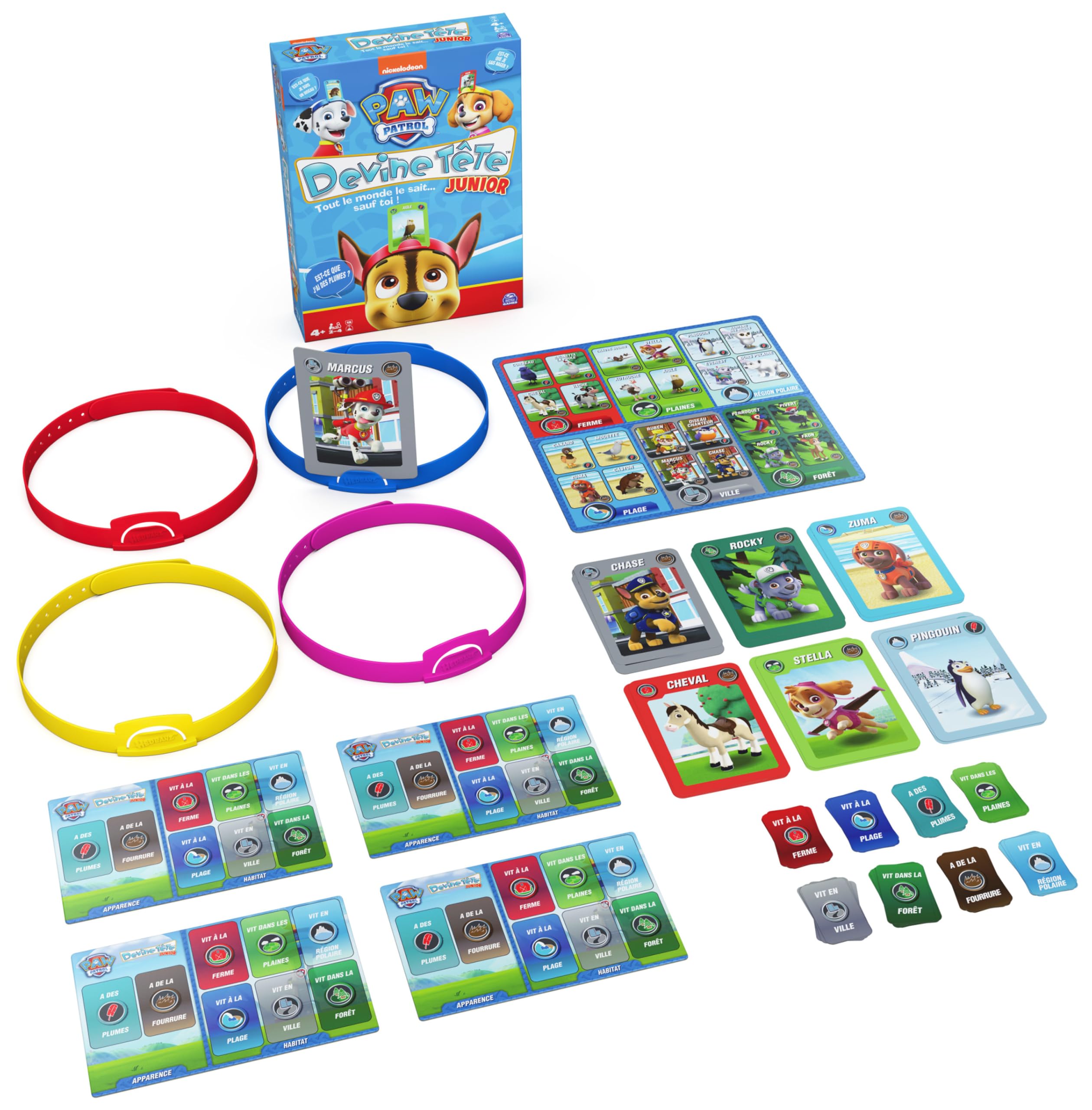 Spin Master Games Hedbanz Junior PAW Patrol, Picture Guessing Board Game, for Families and Kids Aged 5 and Up
