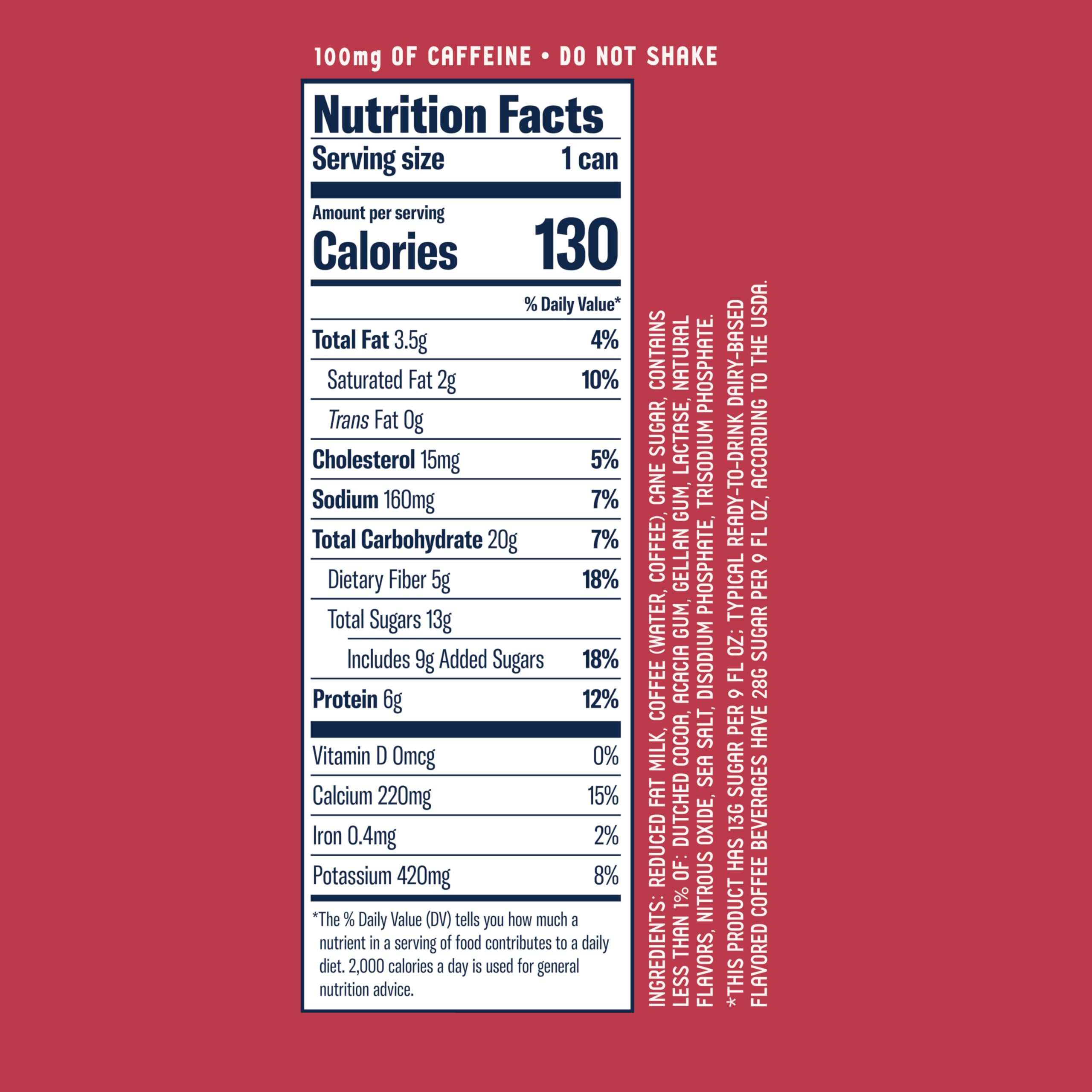 La Colombe Coffee, Strawberry Mocha Cold Brew Draft Latte, 9 fl oz Cans, 4 Pack