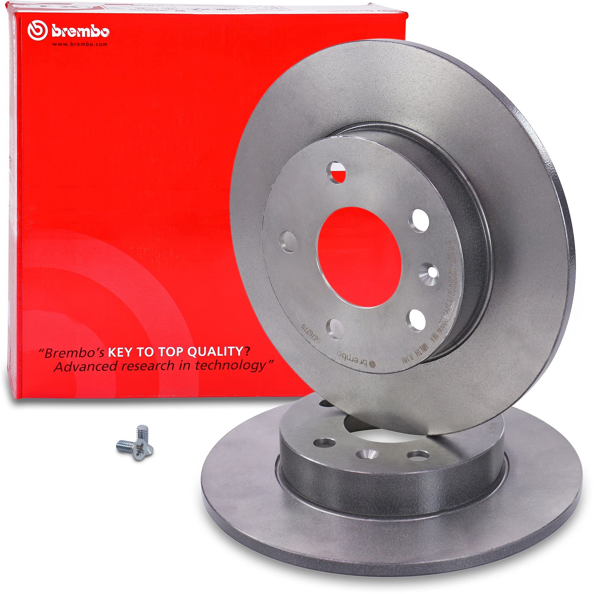 BREMBO Set di freni Coated Disc Line incl. dischi freno anteriori Ø 280 mm ventilati + posteriori Ø 264 mm pieni + pastiglie freno anteriori e posteriori