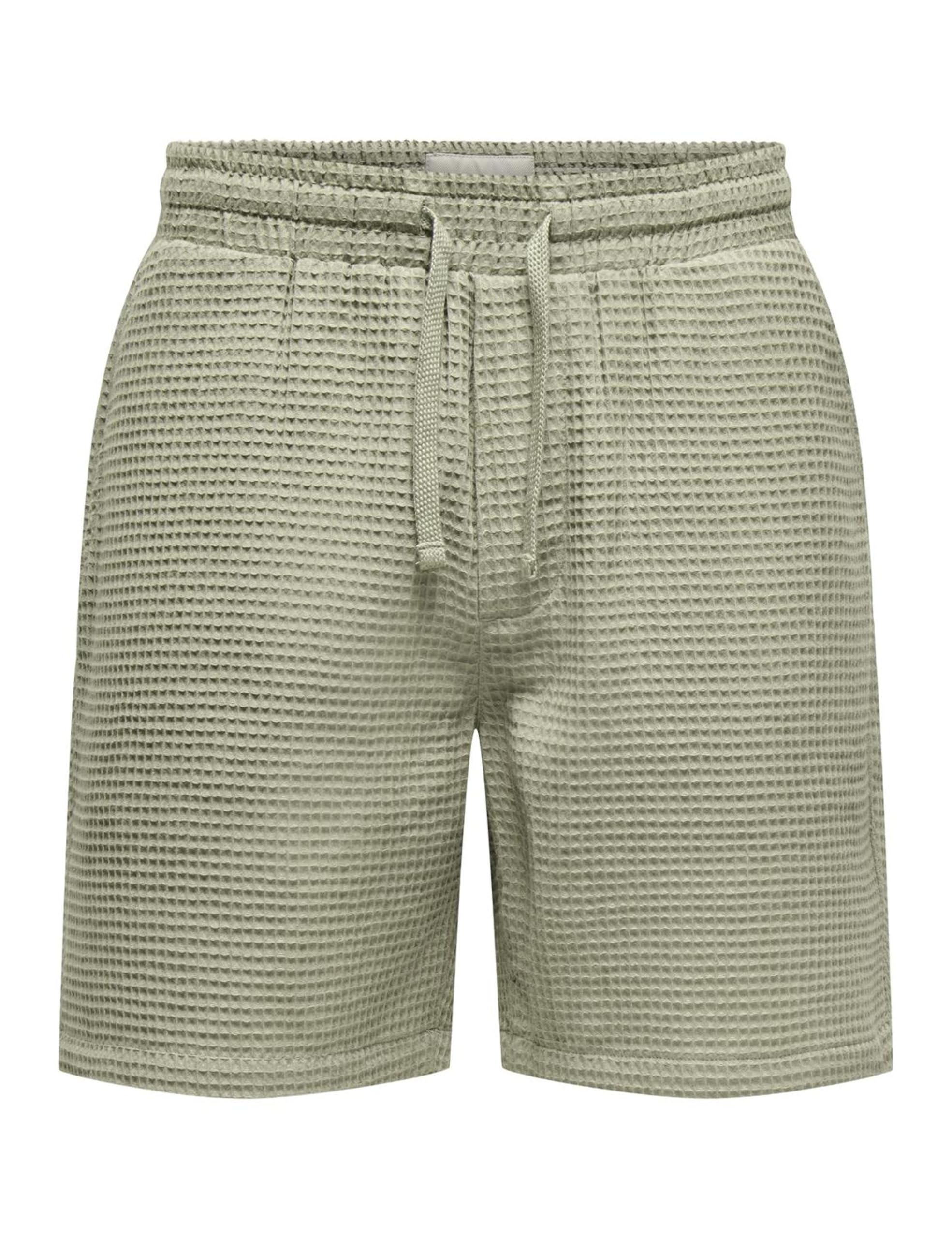 Onstel Savier Waffle Shorts 0326, Laurel Oak, L
