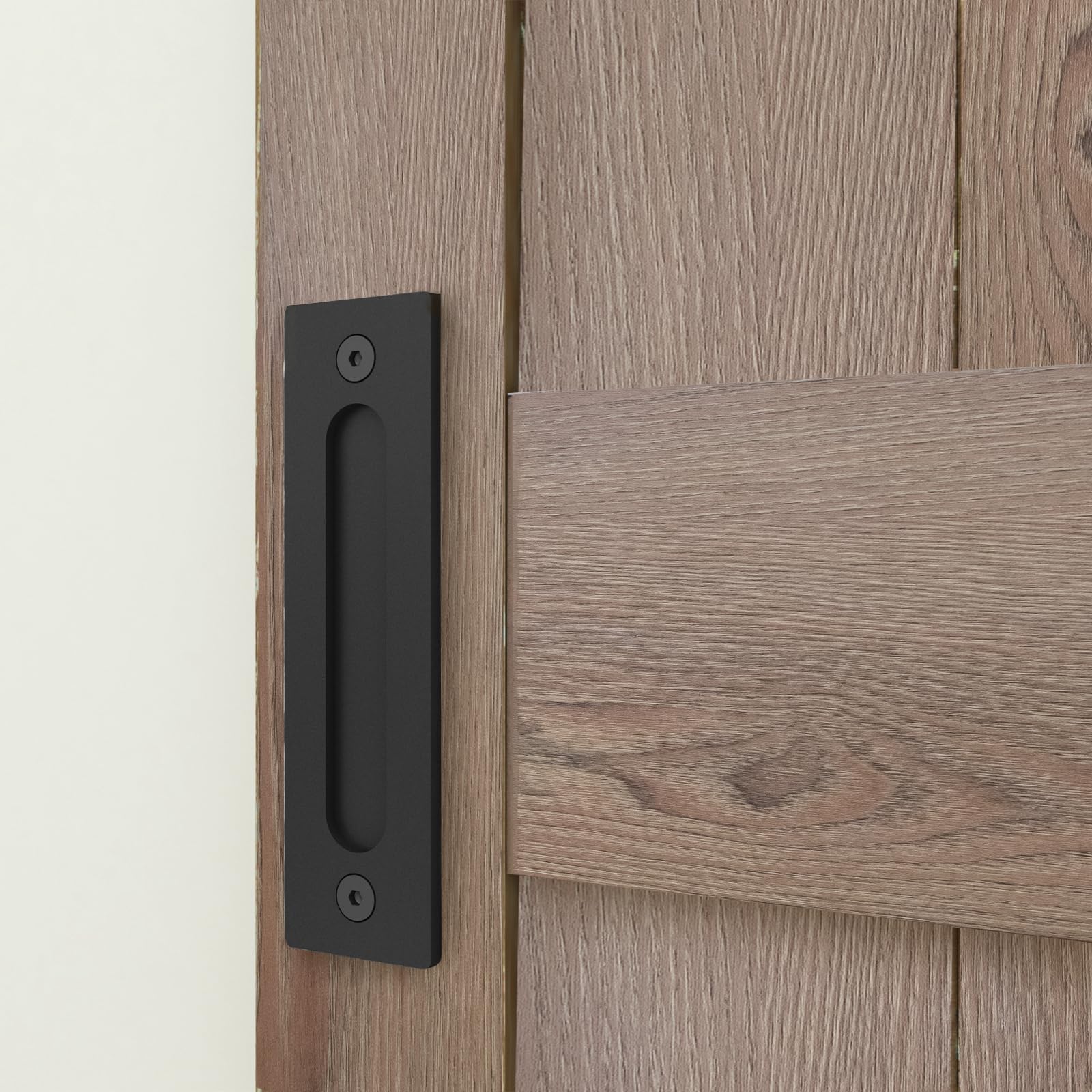 Schulte porte coulissante pleine intérieure bois 90x215 grange chène noir