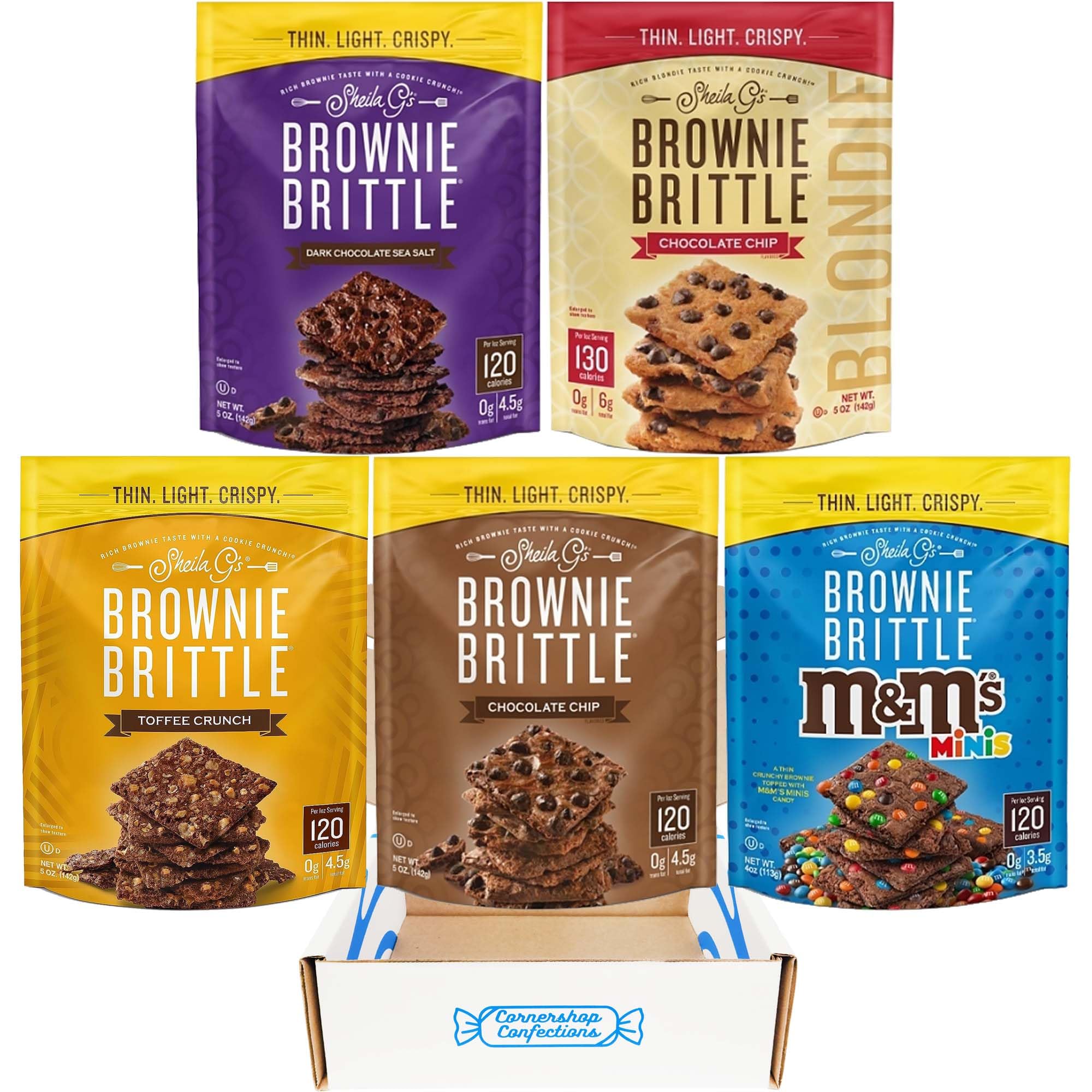 Buy Sheila G's Brownie Brittle 5 Flavor Variety Pack 5 Different