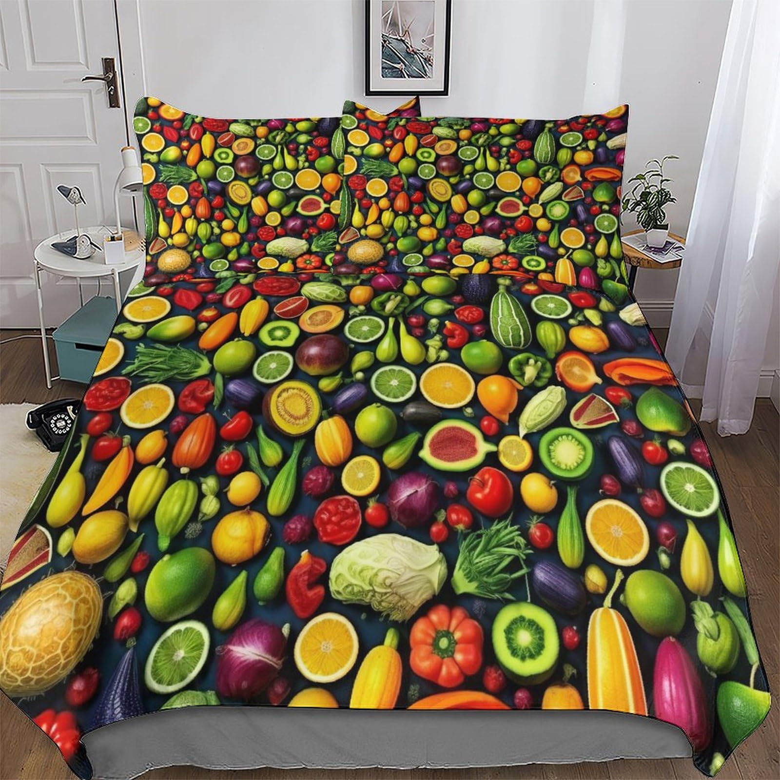 Parure de lit motif légume 3D pour transformer l'ambiance de votre chambre