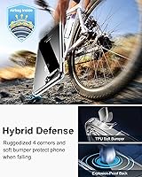 Vista 5 de HOOMIL Funda para iPhone 7 Plus/iPhone 8 Plus de 5.5 pulgadas, no amarillea, protección contra caídas, cubierta trasera dura transparente