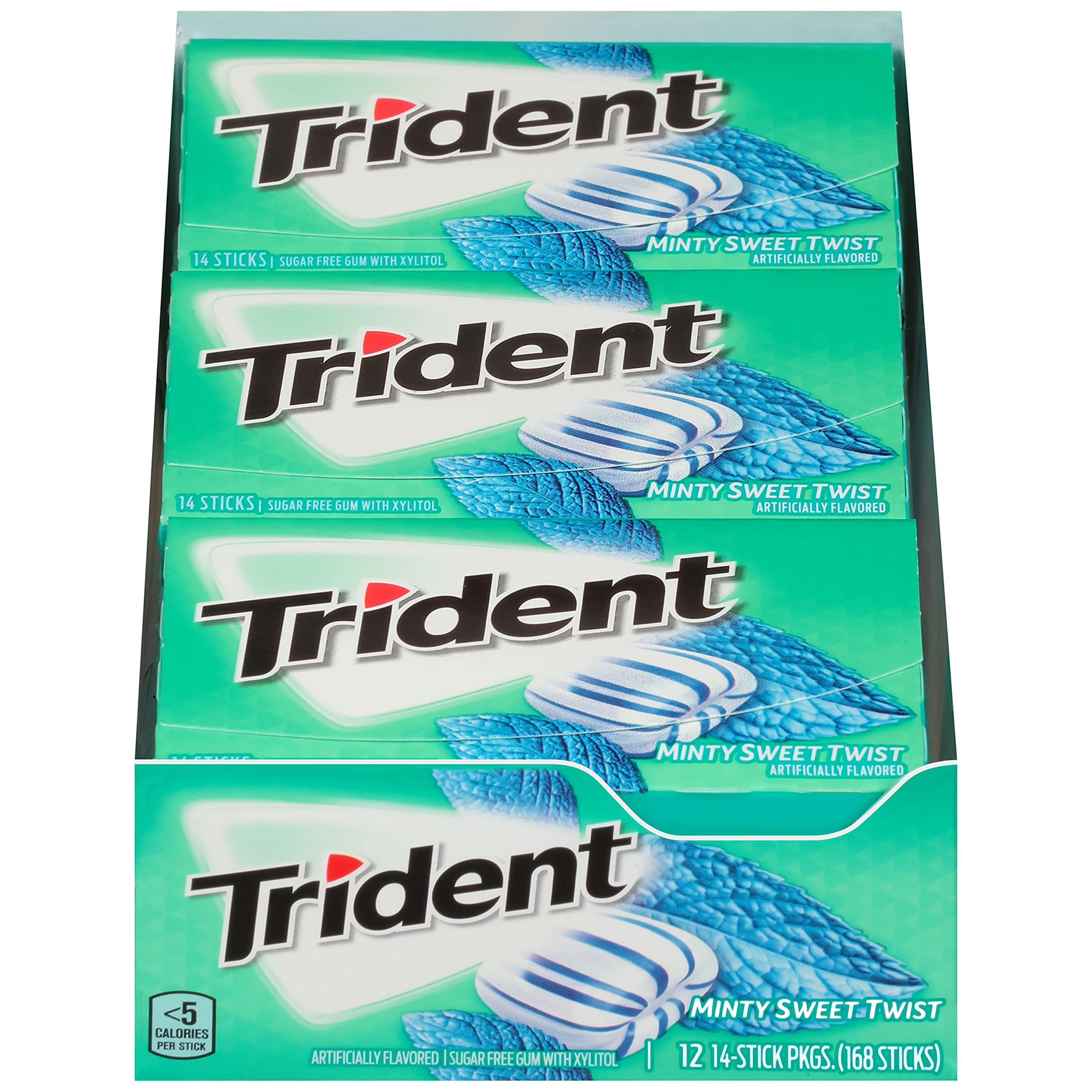 Buy Trident Minty Sweet Twist Sugar Free Chewing Gum with Xylitol 14