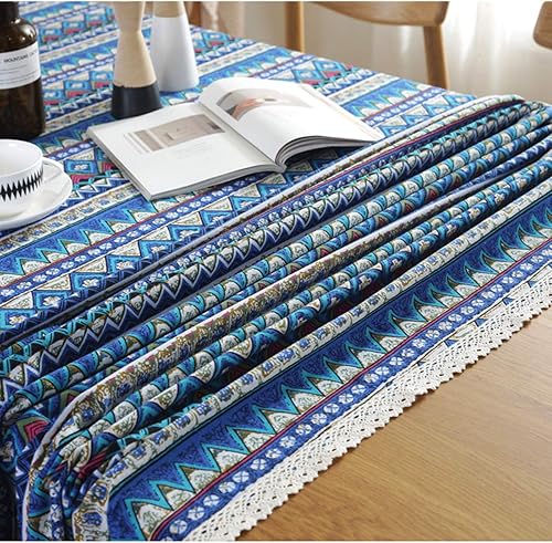 Miniatura 5 de Bringsine - Mantel de lino lavable, diseño vintage, varios tamaños