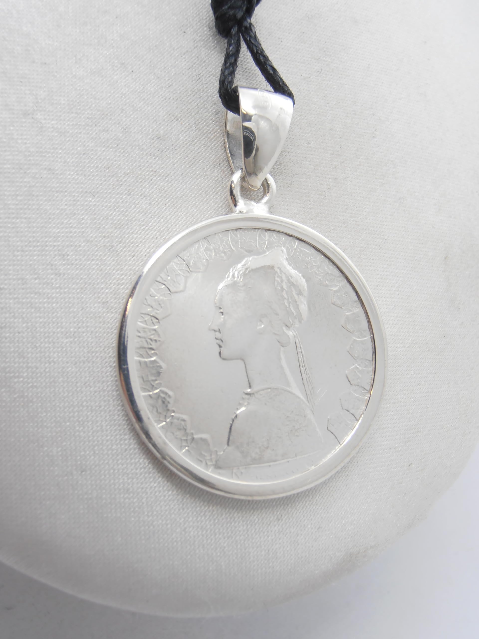 Ciondolo in Argento 925 con 500 Lire d'Argento serie Caravelle - Pendente con Girocollo