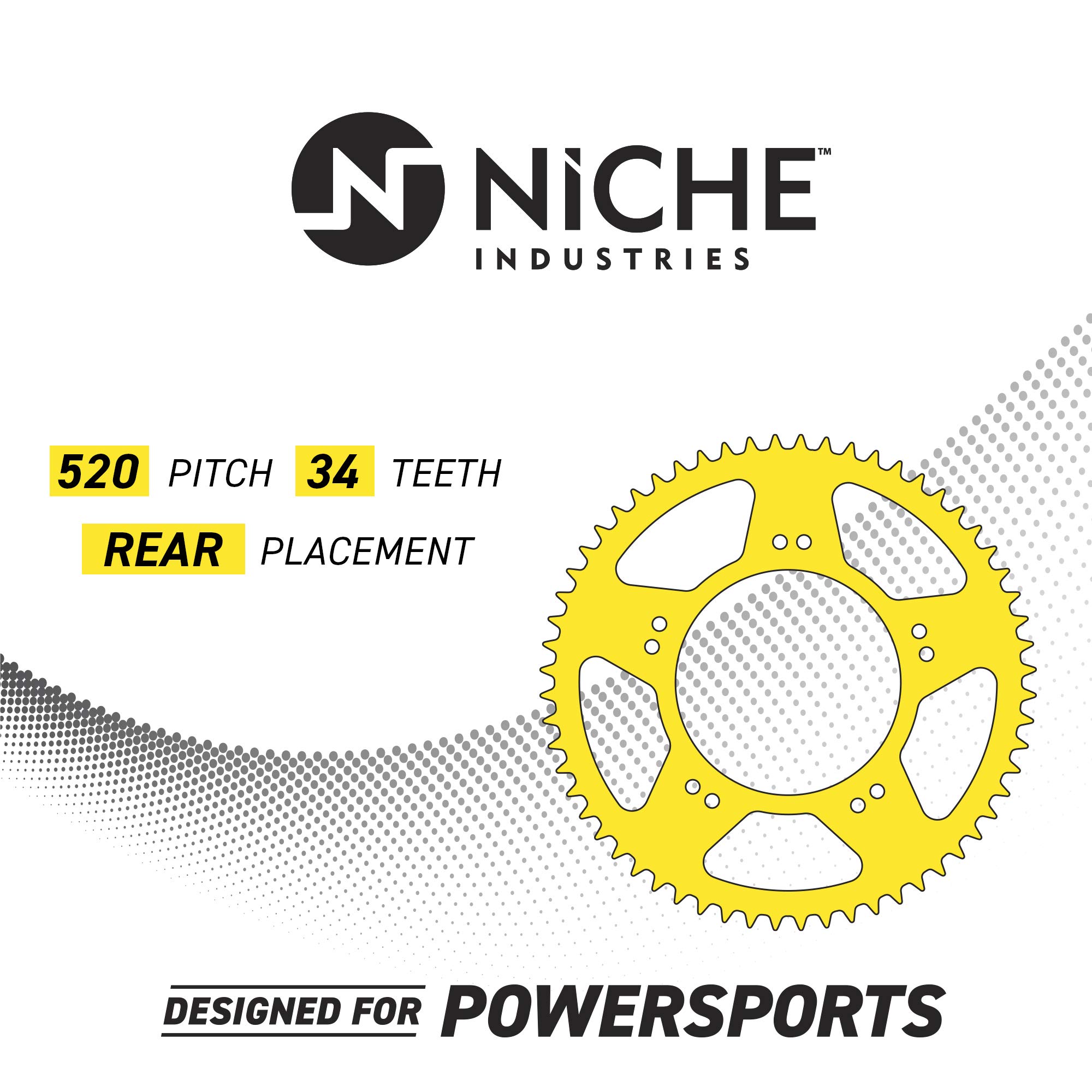 520 34 Tooth Rear Drive Sprocket For Polaris Sportsman 400 Trail Blazer 250