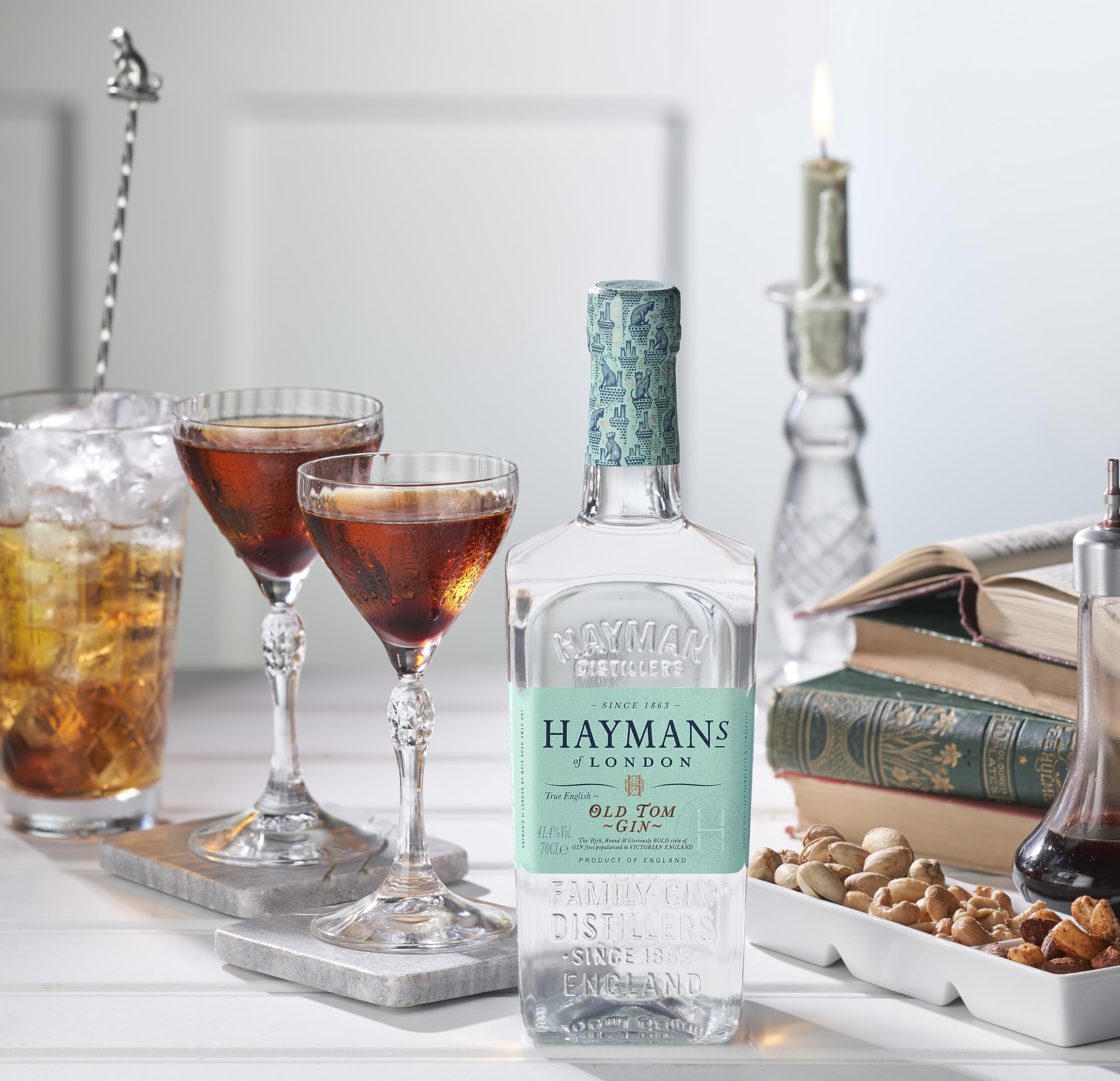 Hayman's | Old Tom Gin | 700 ml | 41,4% Vol. | Noten von Earl Grey | Intensive Wacholdernoten im Geruch | frische Zitrusnoten | Gold bei den World Gin Awards