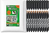 Vista 13 de Marcador para dinero, pluma detectora de billetes falsos con punta mejorada, universal, set de 5 unidades.