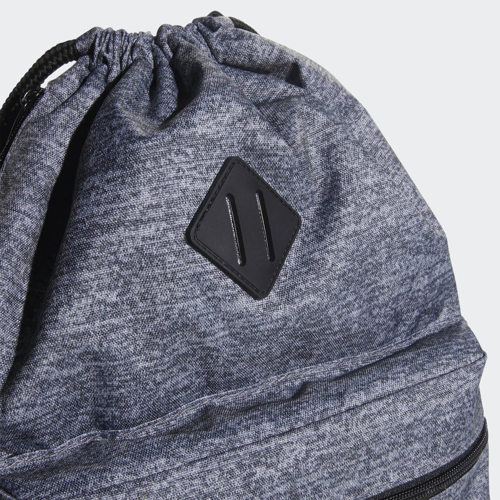  | adidas Classic 3S Sackpack, Jersey Onix Grey/Black, One Size | Drawstring Bags