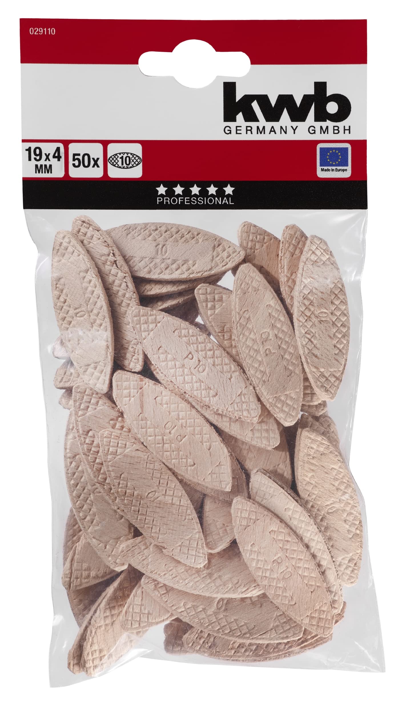 KWB 49029110 - Pack de 50 galletas de 10 x 19 mm