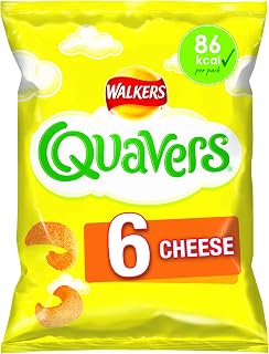 Walkers Quavers Cheese Multipack Snacks, 6x16g