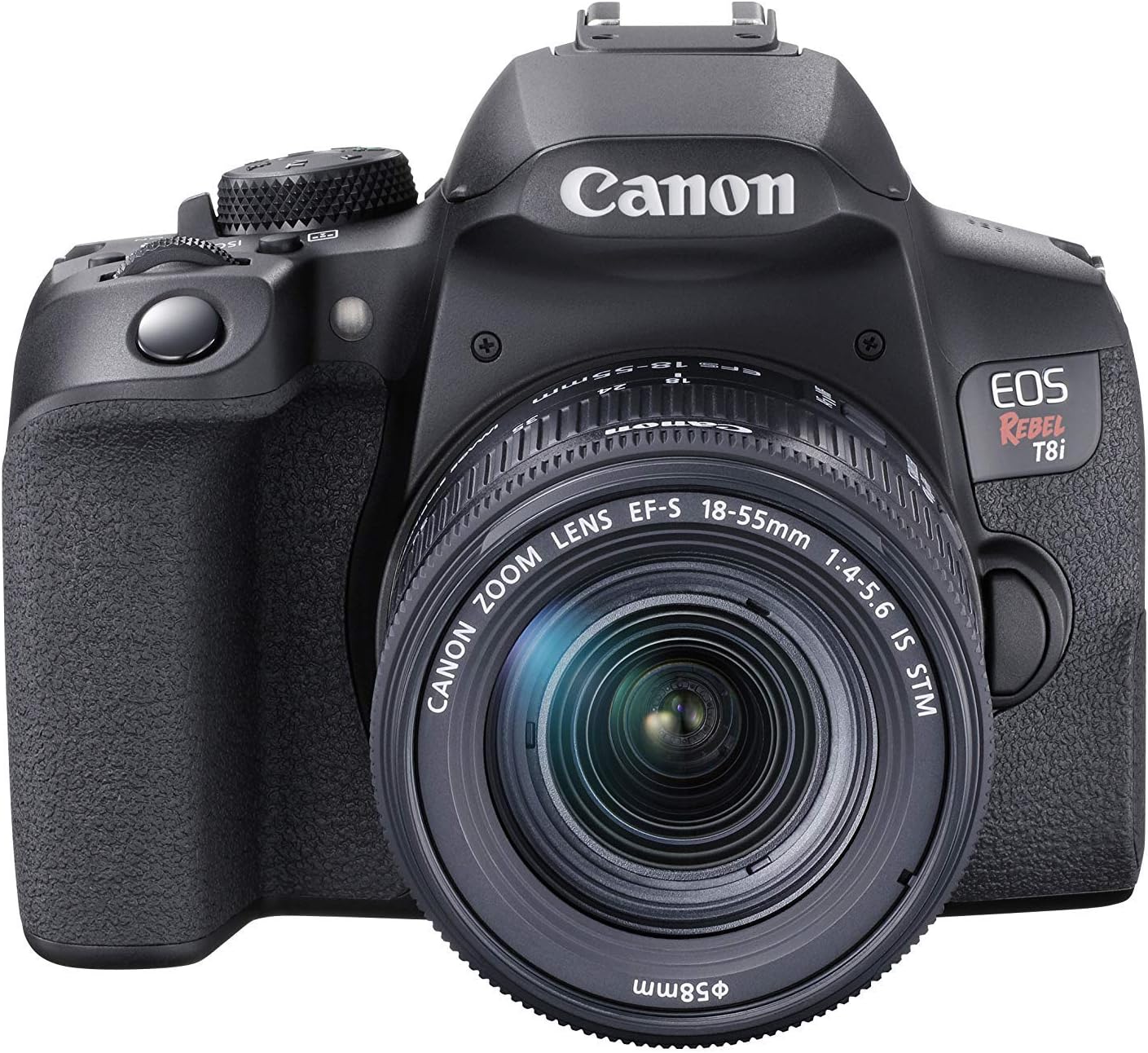 Canon EOS Rebel T8i EF-S 18-55mm is STM Lens Kit, Black (Renewed)