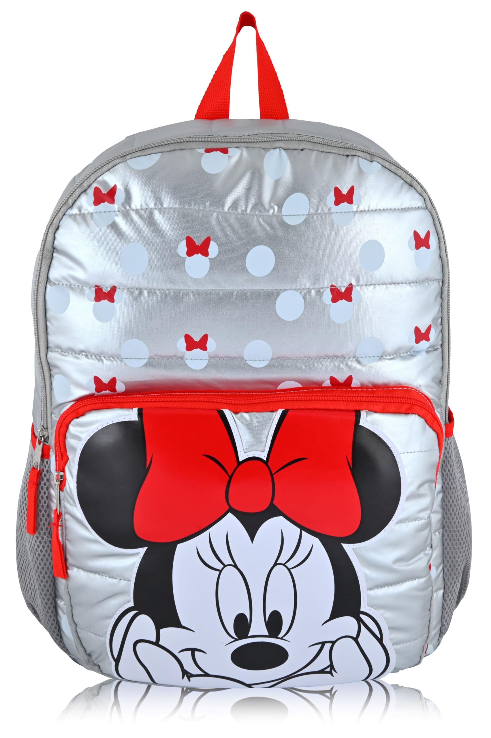 Disney Minnie Mouse Backpack for Kids | Minnie Mouse Bag with Ears and Bow | Toddler Travel Bag, Lightweight Backpack for School | Ages 3+