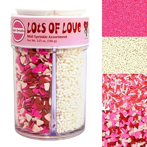 Miniatura 32 de Mystic Sprinkles Surtidos de espolvorear de 4 celdas (Monster Mash, Petite) Una Navidad clásica en oro,Una Navidad clásica en plata,Americana,Campos